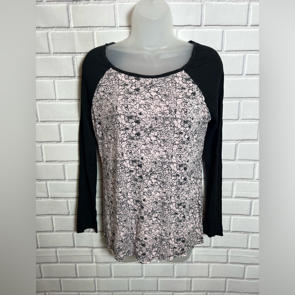 PIEGE women pajama top black and pink/size M